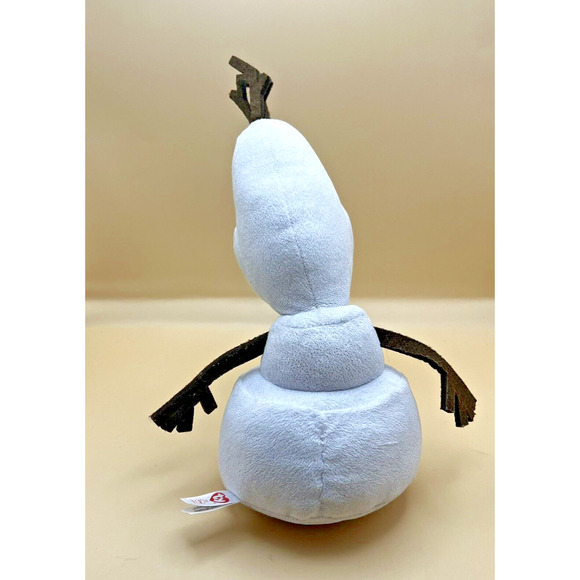 Disney Frozen Olaf Snowman 15" Knitted Stuffed Animal & 12" Ty Olaf Pair - Picture 4 of 13